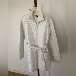 Athleta Cream Quilted Jacket (NWOT)